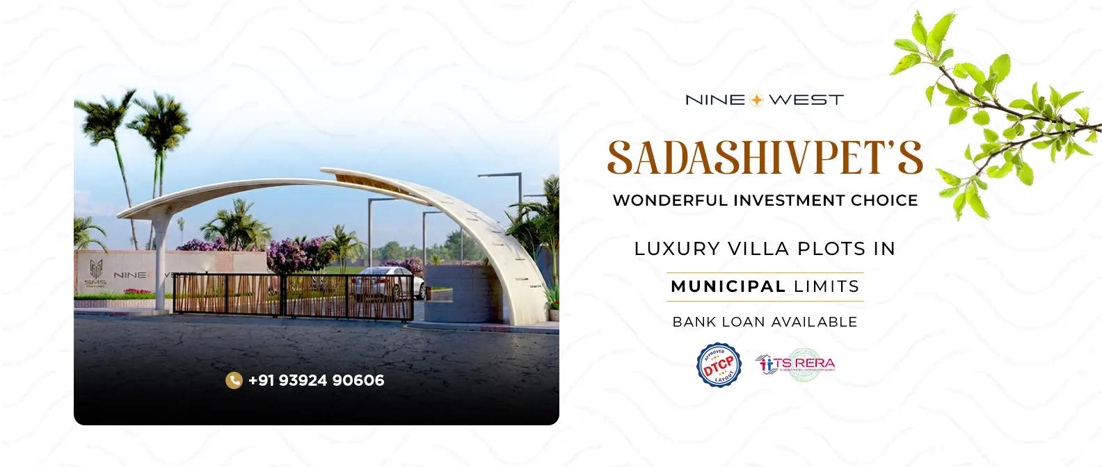DTCP & TS RERA Approved Plots in Hyderabad | Nine West Sadashivpet Near RRR