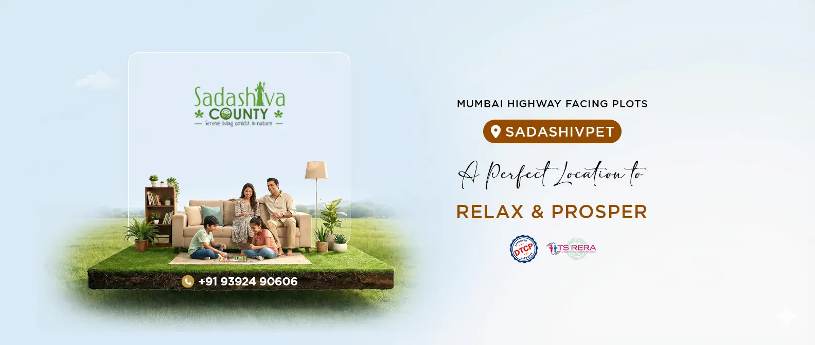 Sadashiva County presents Mumbai Highway facing DTCP Plots Sadashivpet