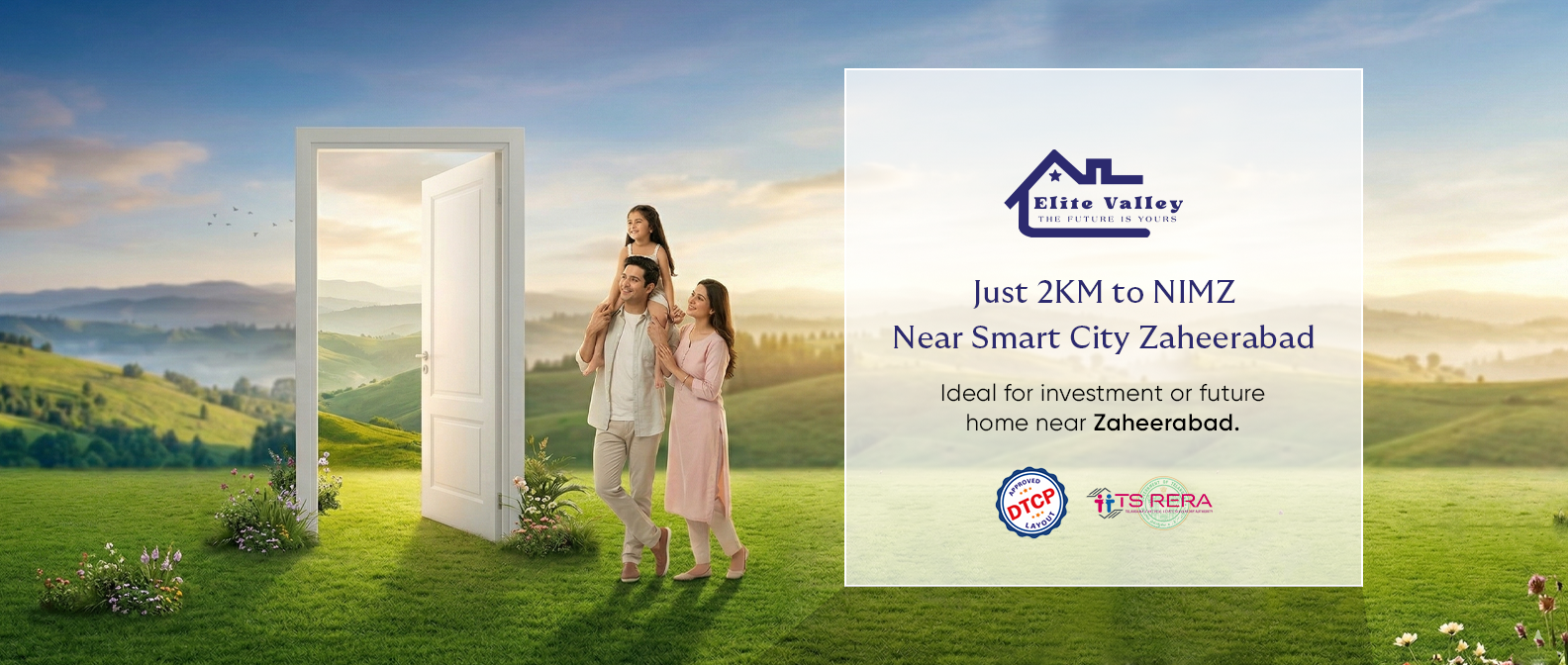 Elite Valley Near NIMZ Zaheerabad and open plots venture by Royal Ridge